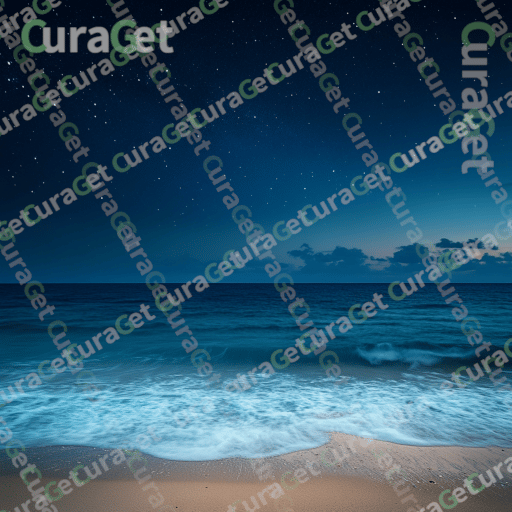 Summer Beach at Deep Evening with a Night Sky
