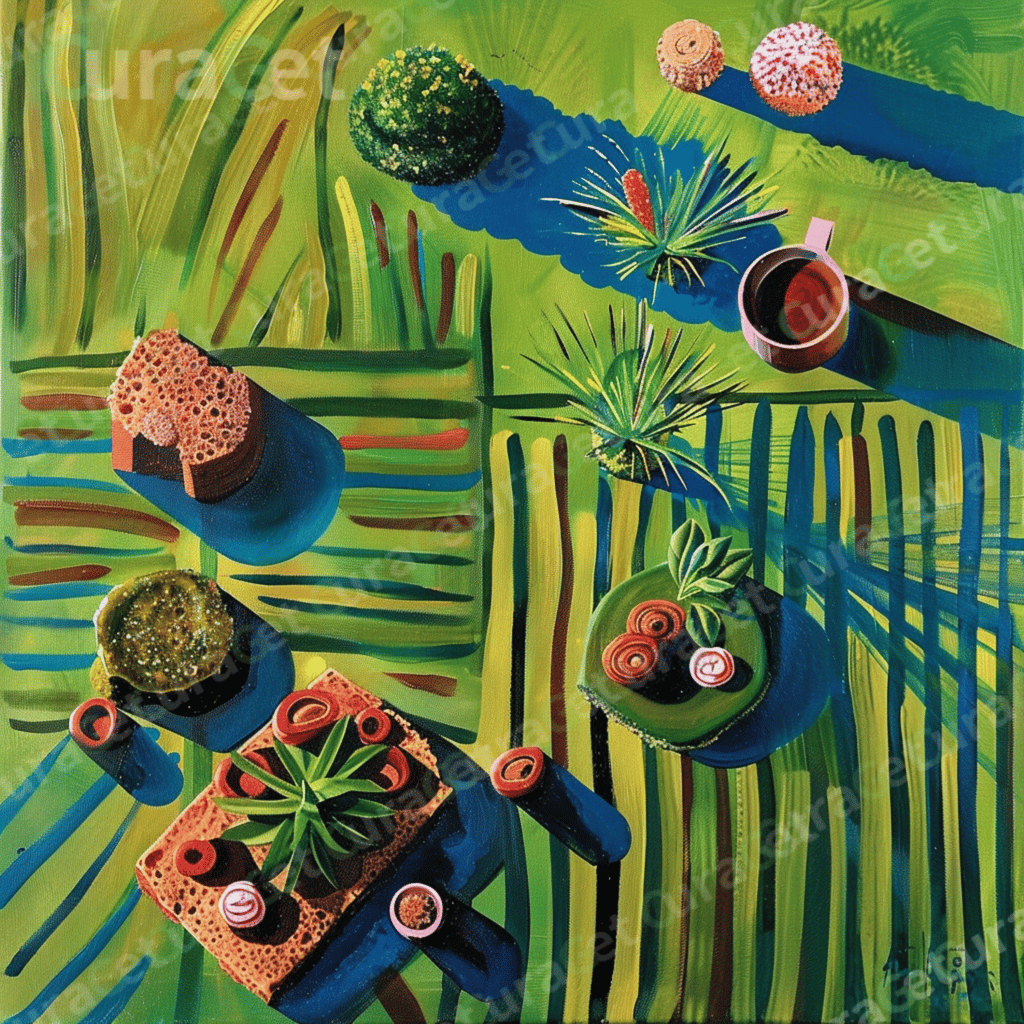 디저트와 정원 아크릴