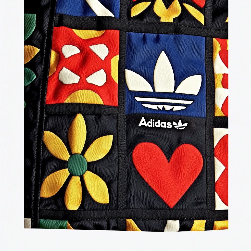 Adidas tile mosaics
