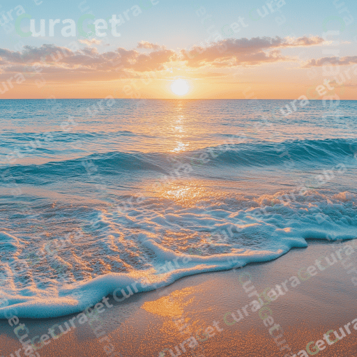 Photography of a Summer Beach at Sunset
