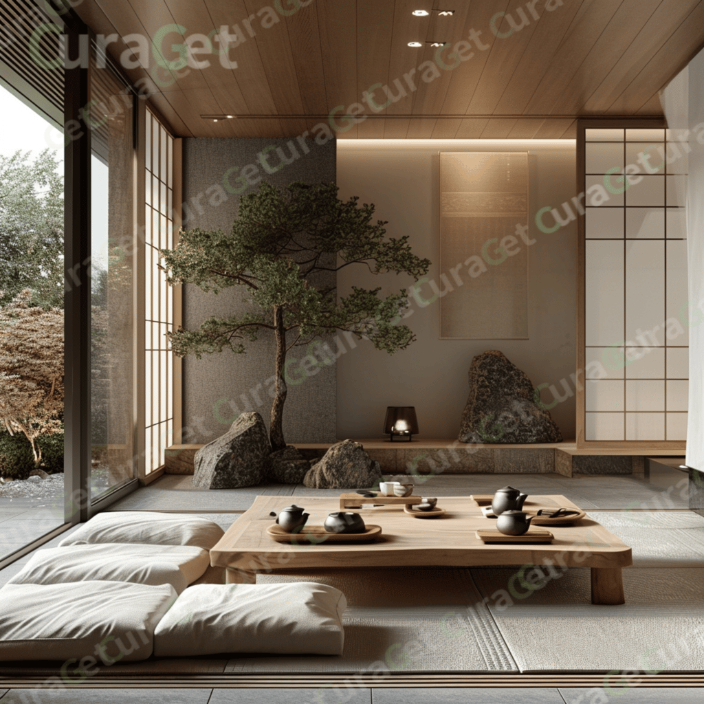 젠스타일 거실 인테리어